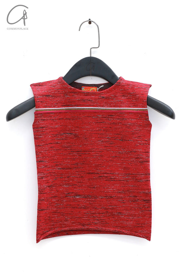 Vitelli 24 spring and summer full style short vest VTL-VIT002-HONG red